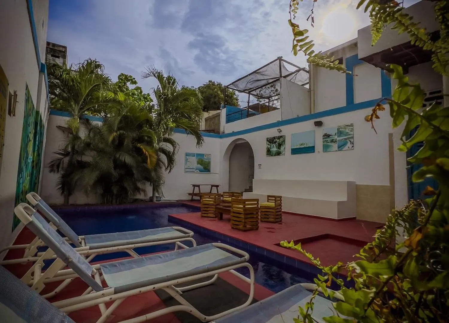 The Blue House Hostel サンタ・マルタ ベッド・アンド・ブレックファスト